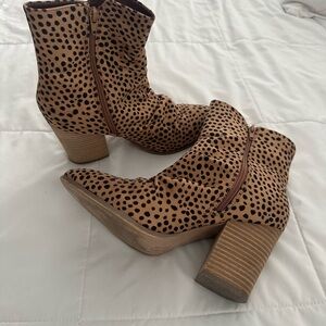 Leopard Print Ankle Boots